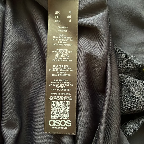 NWT ASOS navy maxi dress size 4 sassy and classy - Picture 9 of 10